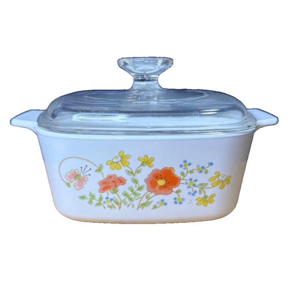 Corning Ware Wildflower Casserole Dish A - 1 1/2 Quart - With Lid